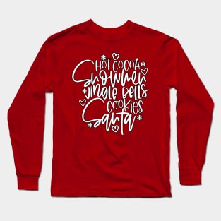 words that describe the Christmas season Long Sleeve T-Shirt